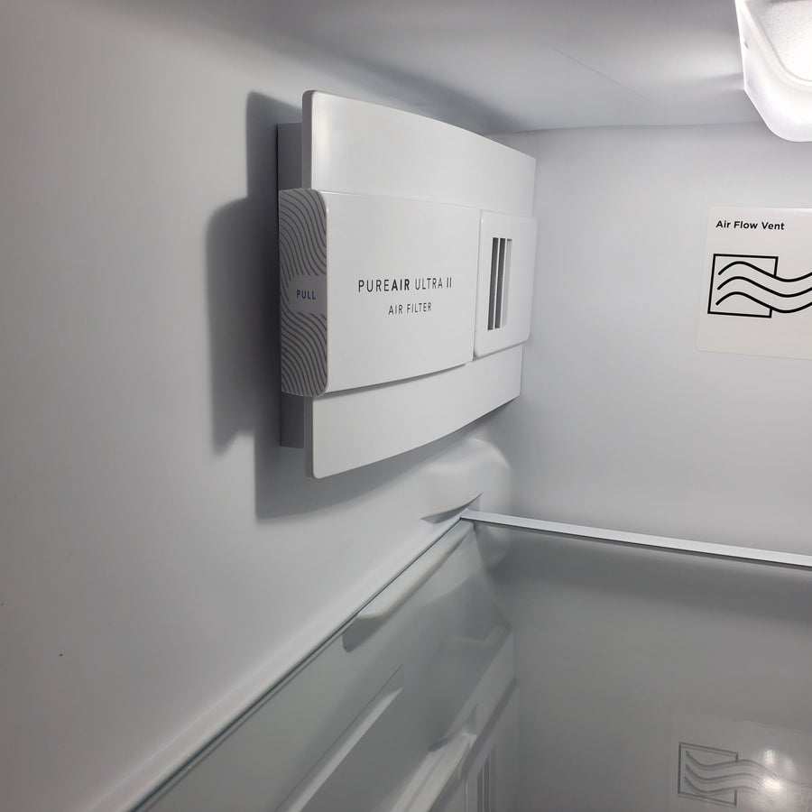 Frigidaire 25.6 cu. ft. ENERGY STAR Side by Side Refrigerator with Exterior Water and Ice Dispenser in Stainless Steel FRSS2623AS - Scratch & Dent (Moderate)