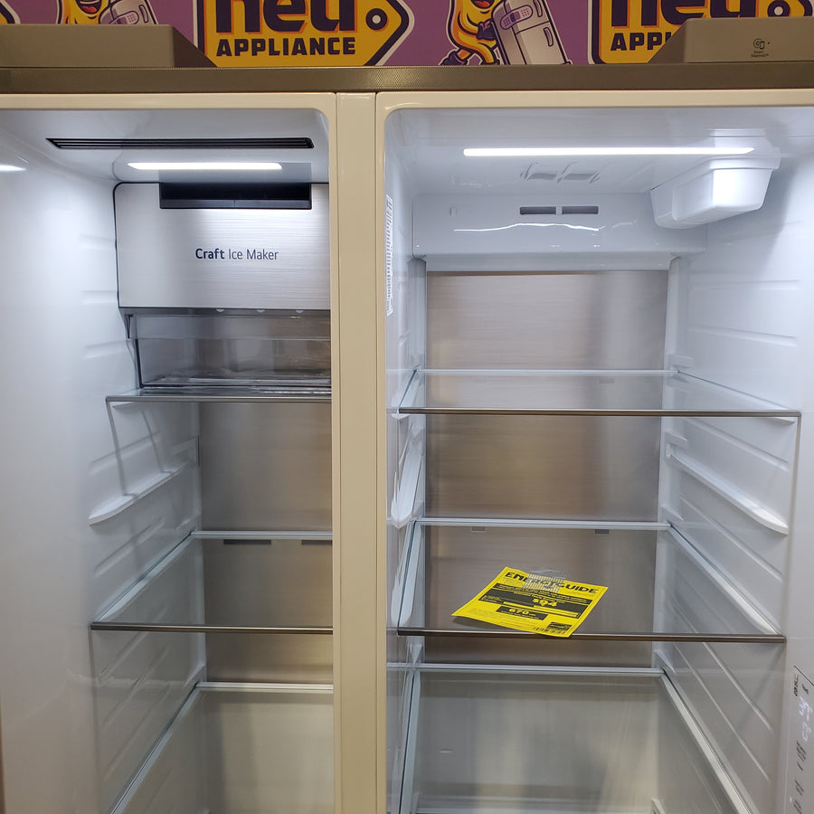 LG 27 cu. ft. Smart Side-by-Side Refrigerator with Smooth Touch Ice & Water Dispenser LL27T3530S - Scratch & Dent (Moderate)