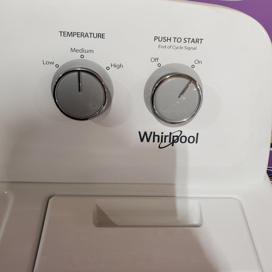 Whirlpool White Top Load 3.8 Cu. Ft. Washer with Late Lid Lock WTW4655JW2 - Certified Refurbished and Whirlpool 7.0 cu. ft. Electric Dryer with Auto-Moisture Sensing WED4850HW - Certified Refurbished