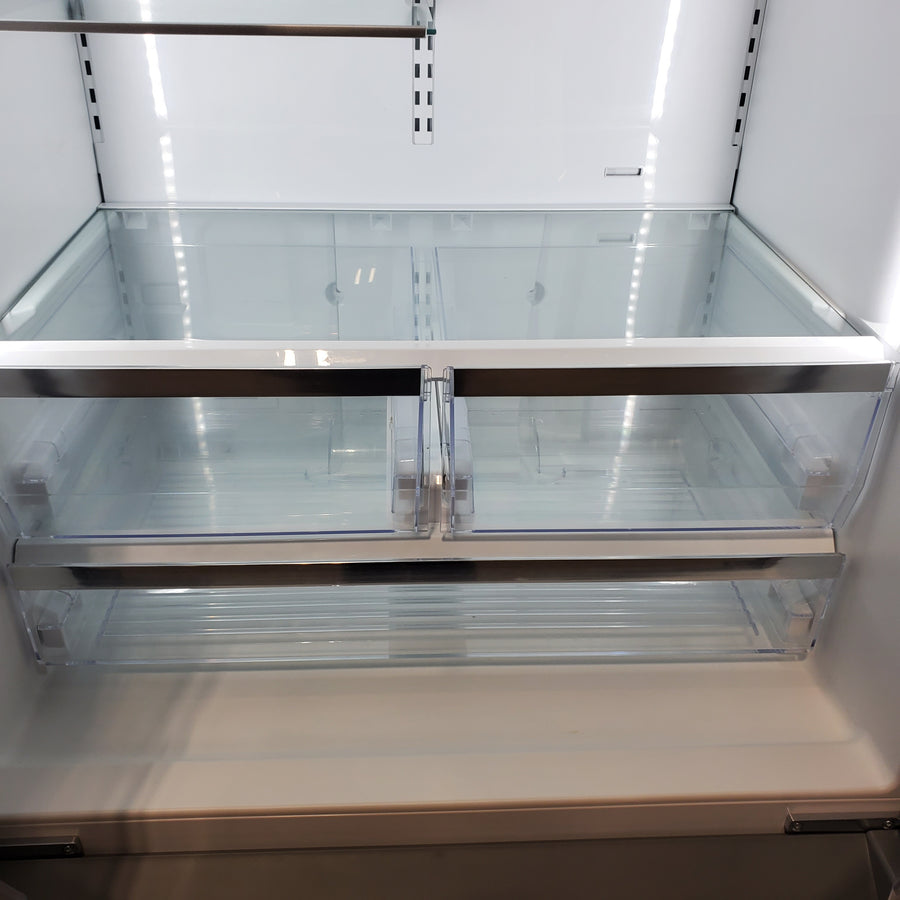Bosch Fastest Ice Maker Standard-Depth 300 Series 26-cu ft 3-Door Smart Compatible French Door Refrigerator with Ice Maker with Water and Ice Dispenser in Stainless Steel B36FD31ENS - Scratch & Dent (Minor)
