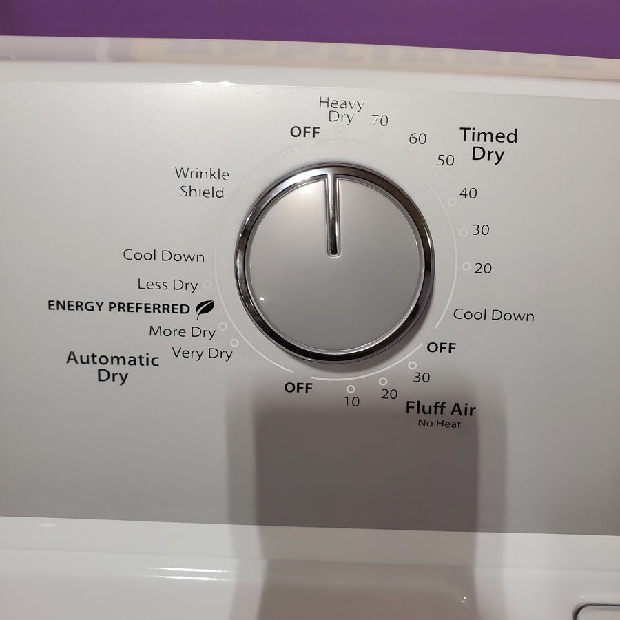 Whirlpool 3.8 cu. ft. Top Load Washer with Stainless Steel Wash Basket and 360 Wash Agitator WTW4816TW - Open Box and Whirlpool White Electric Extra Large 7.0 Cu. Ft. Dryer with Wrinkle Shield WED4815EW - Open Box