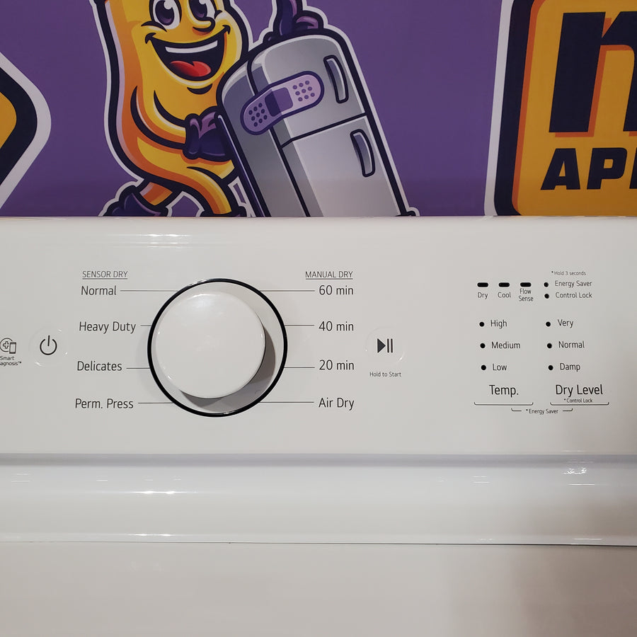 LG 7.3-cu ft Vented Gas Dryer in White  DLG7101W - Scratch & Dent (Minor)