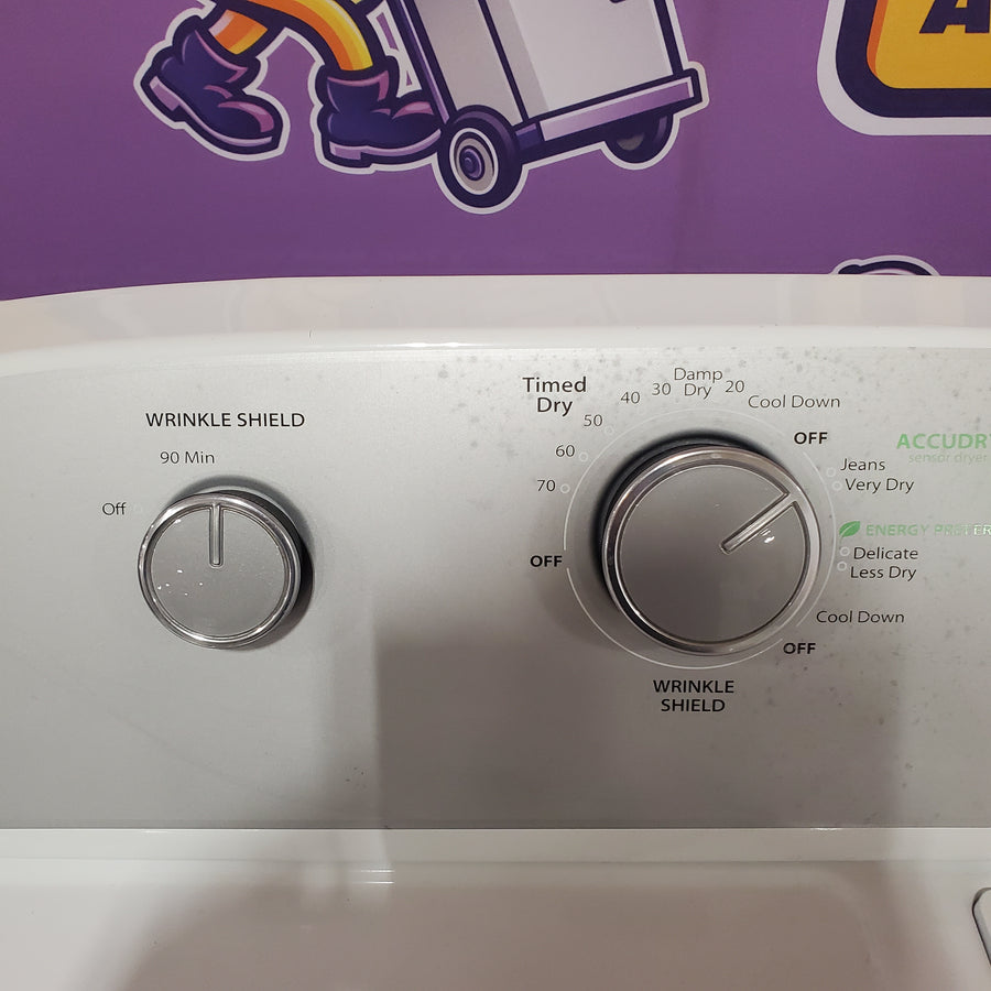 Whirlpool Top Load 3.8 Cu. Ft. Washer with Removable Agitator in White WTW4957PW - Certified Refurbished and Whirlpool 7-cu ft Electric Dryer in White WED5000DW - Certified Refurbished