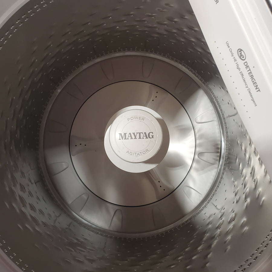Maytag 5.2 Cu. Ft. Top Load Agitator Washer with Extra Power and Smart Appliance 22442620 - MTW6205RW - Open Box