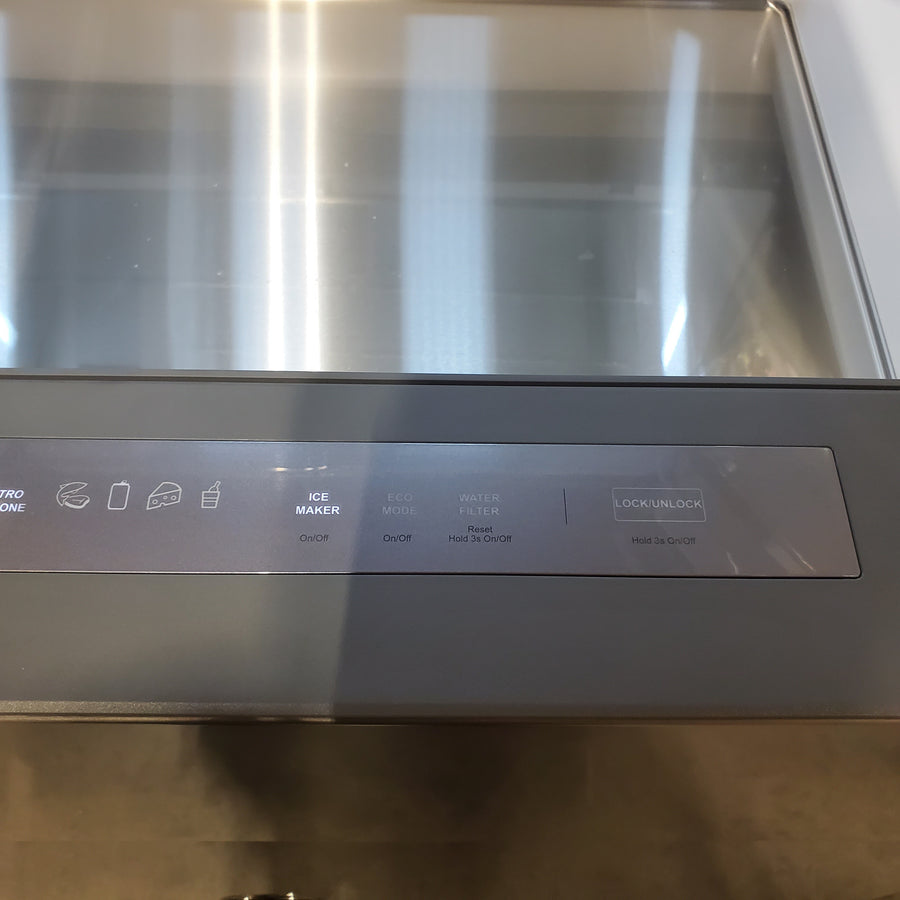 Bertazzoni 36 Inch Freestanding 4-Door French Door Refrigerator with 21.6 Cu. Ft. Total Capacity, Precise Temperature, Individual Quattro Temp Zone Drawer, and Dual Humidity-Controlled Crispers REF36FDFZXNT - Open Box
