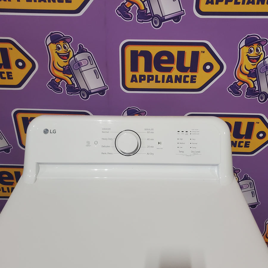 LG 7.3 Cu. Ft. Electric Rear Control Ultra Large Capacity Dryer in White with Sensor Dry DLE6100W - Certified Refurbished