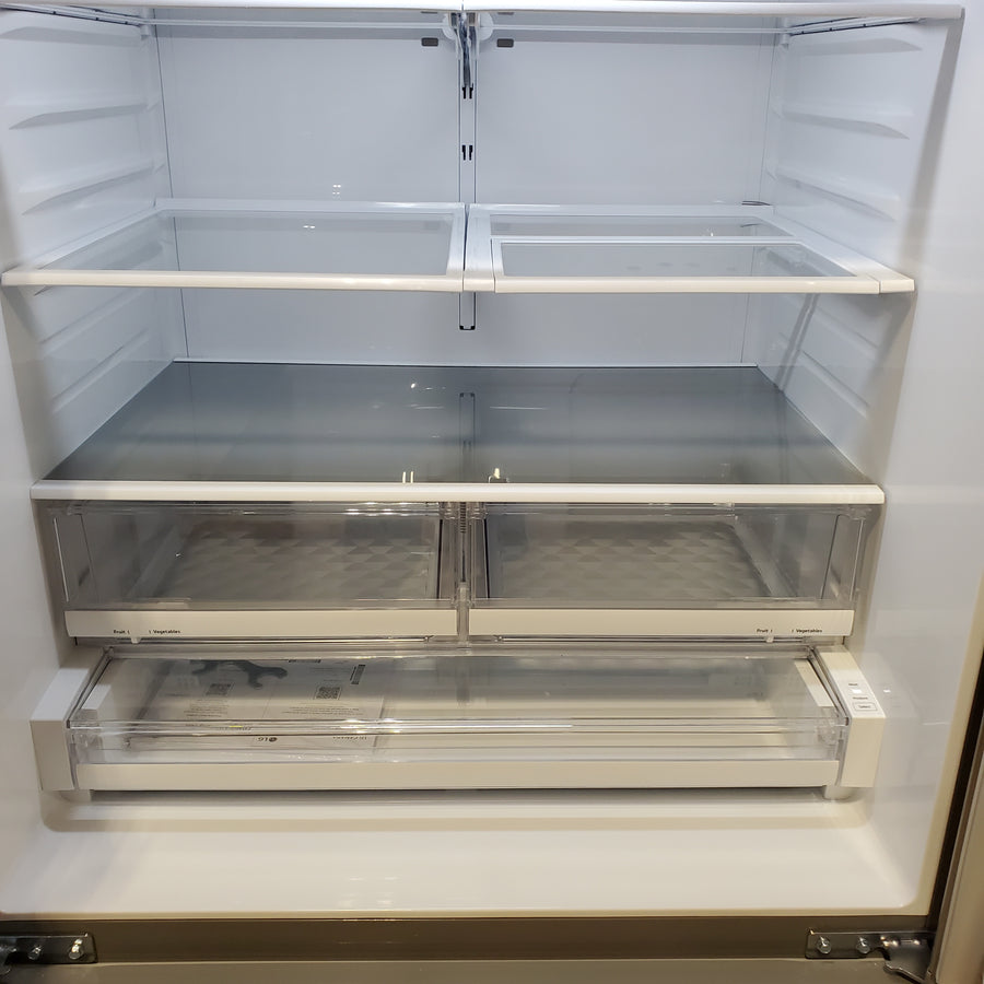 LG 27.8-cu ft 4-Door French Door Refrigerator with Dual Ice Maker in Fingerprint Resistant Steel LRMXS2806S - Scratch & Dent (Moderate)