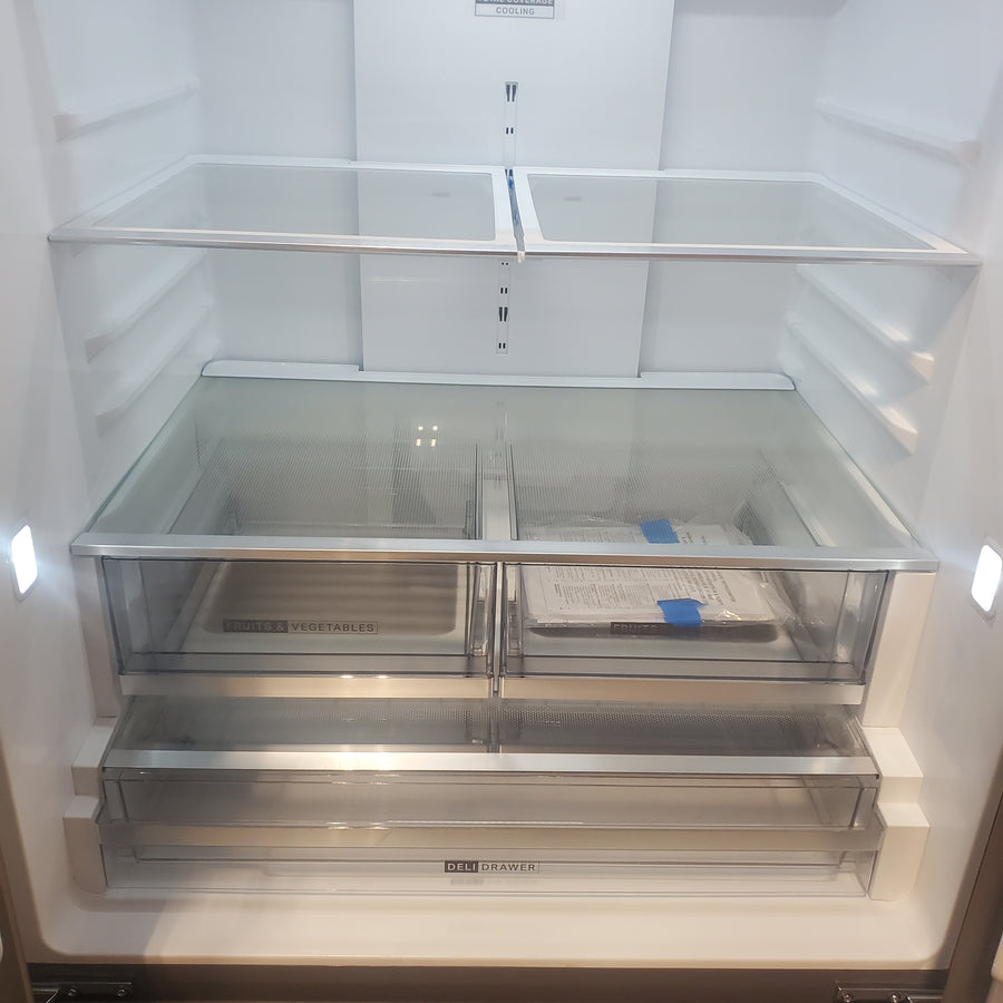 Whirlpool French Door 30 cu ft Refrigerator in Fingerprint Resistant Stainless Finish with In-Door Water and Ice Maker - 30 cu. ft. WRFF3536SZ - Scratch & Dent (Minor)