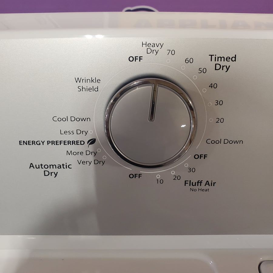 Whirlpool White Electric Extra Large 7.0 Cu. Ft. Dryer with Wrinkle Shield WED4815EW - Scratch & Dent (Minor)