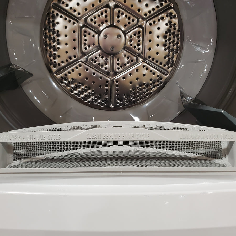 GE Unitized Spacemaker® 3.8 cu. ft. Capacity Washer with Stainless Steel Basket and 5.9 cu. ft. Capacity Electric Dryer 05121102 - GUD27ESSMWW - Certified Refurbished
