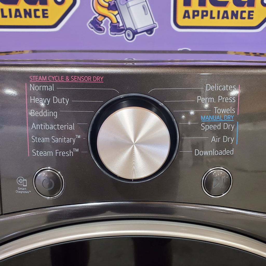 LG Front Load 4.5 Cu. Ft. Washer with TurboWash 360 Technology WM4000HBA - Scratch & Dent (Minor) and LG Smart Wi-Fi Enabled Front Load Electric 7.4 Cu. Ft. Dryer with TurboSteam 16265 - DLEX4000B - Scratch & Dent (Moderate)