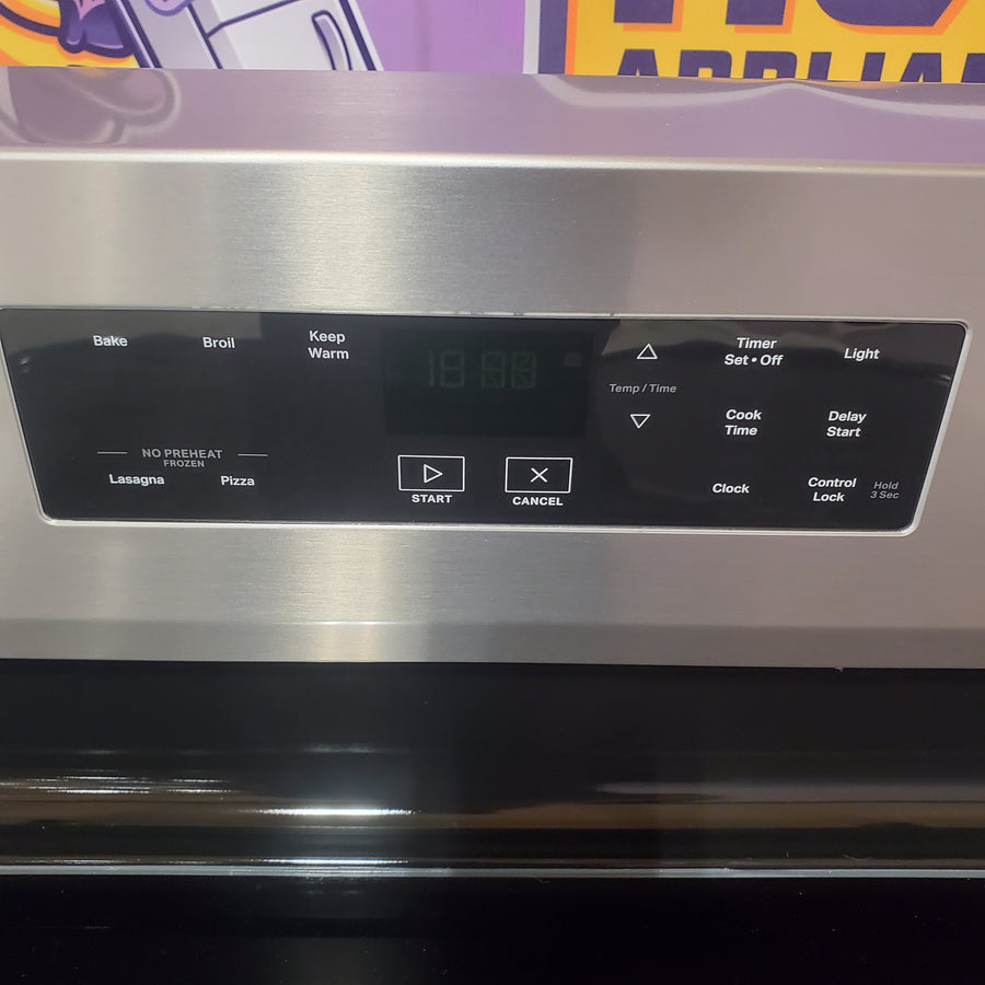 Whirlpool Stainless Steel Electric 30 Inch Range with No Preheat Mode WFES3030RS - Scratch & Dent (Minor)