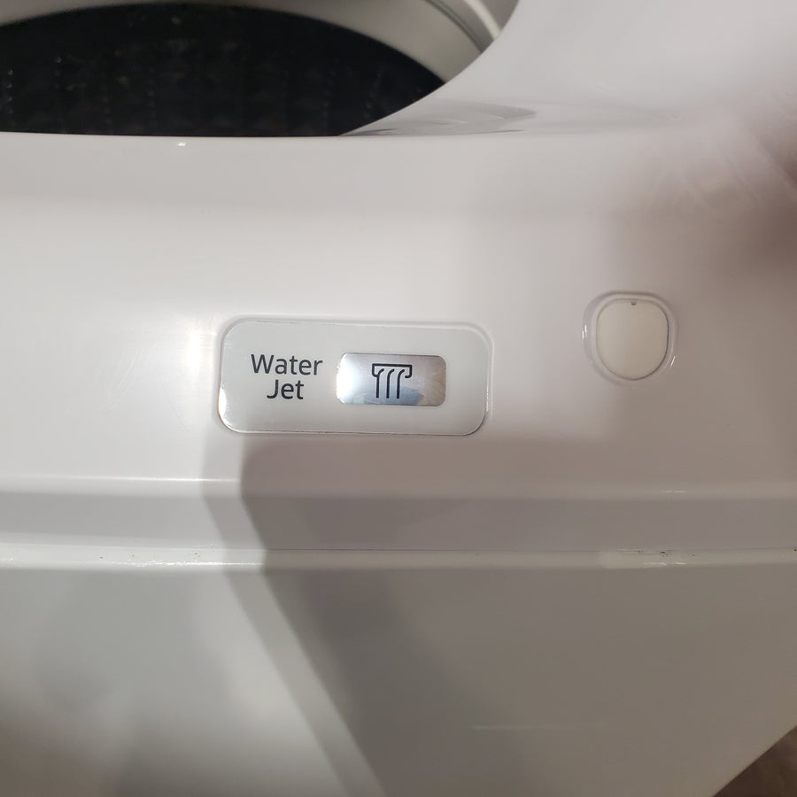 Samsung 4.5-cu ft High Efficiency Impeller Medium Top-Load Washer in White WA45T3400AW - Certified Refurbished and Samsung 7.2-cu ft Electric Dryer in White DV400EWHDWR - Certified Refurbished