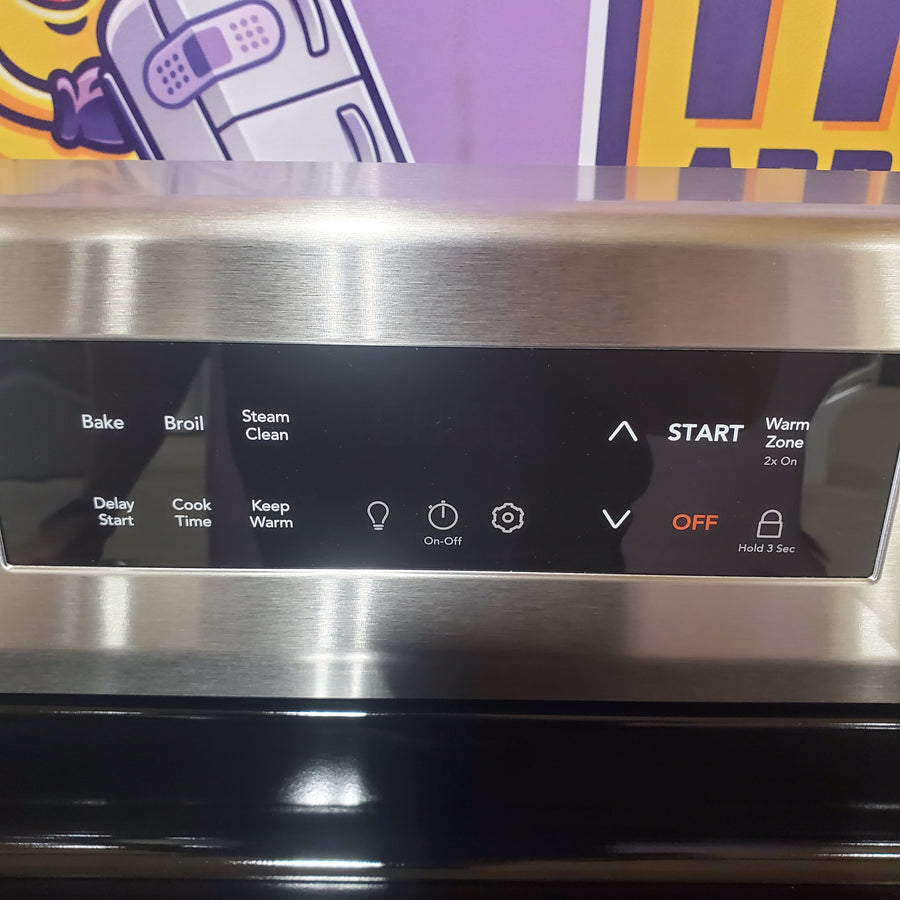 Frigidaire Electric Range with EvenTemp and Steam Clean in Stainless Steel FCRE3062AS - Scratch & Dent (Minor)