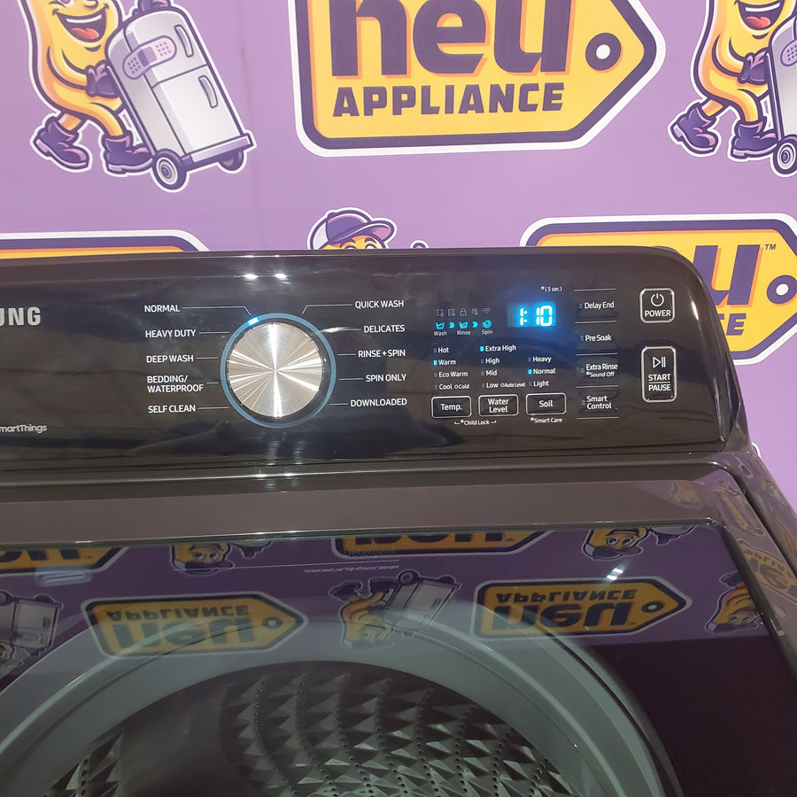 Samsung 4.7 cu. ft. Large Capacity Smart Top Load Washer with Active WaterJet in Brushed Black WA47CG3500AV - Open Box
