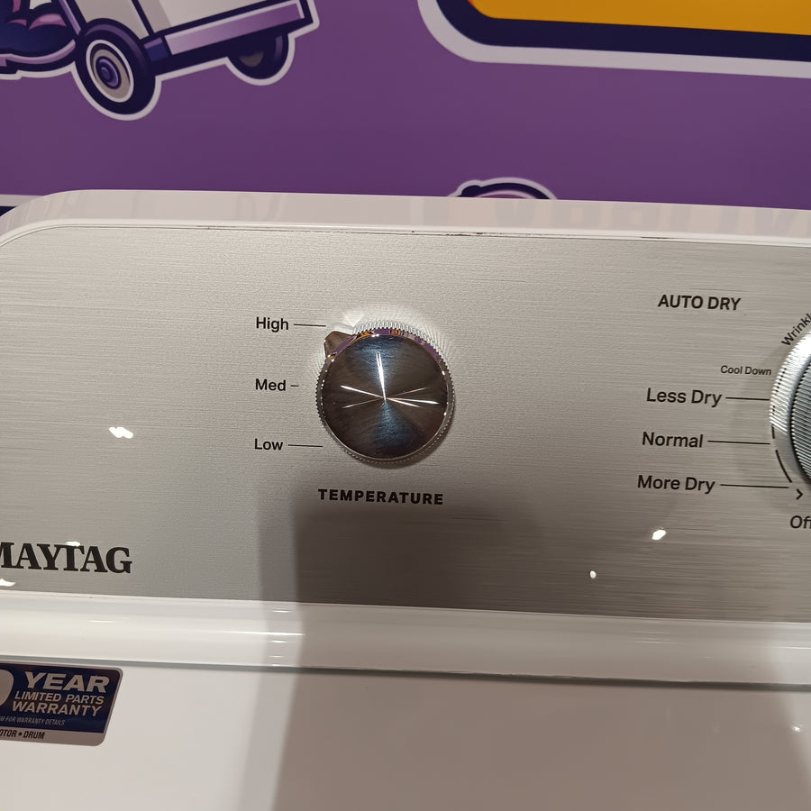 Maytag 4.5 cu. ft. Capacity Top Load Washer with Power™ Agitator and Deep Fill MVW4505MW - Scratch & Dent (Minor) and Maytag 7.0 cu. ft. Capacity Top Load Electric Wrinkle Prevent Dryer 16284 - MED4500MW - Open Box