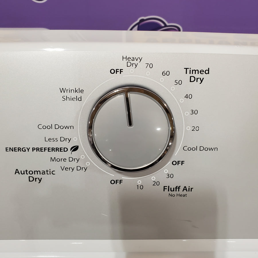 Whirlpool White Electric Extra Large 7.0 Cu. Ft. Dryer with Wrinkle Shield 22121517 - WED4815EW - Scratch & Dent (Minor)