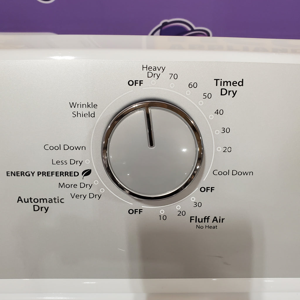 Whirlpool White Electric Extra Large 7.0 Cu. Ft. Dryer with Wrinkle Shield 22121517 - WED4815EW - Scratch & Dent (Minor)