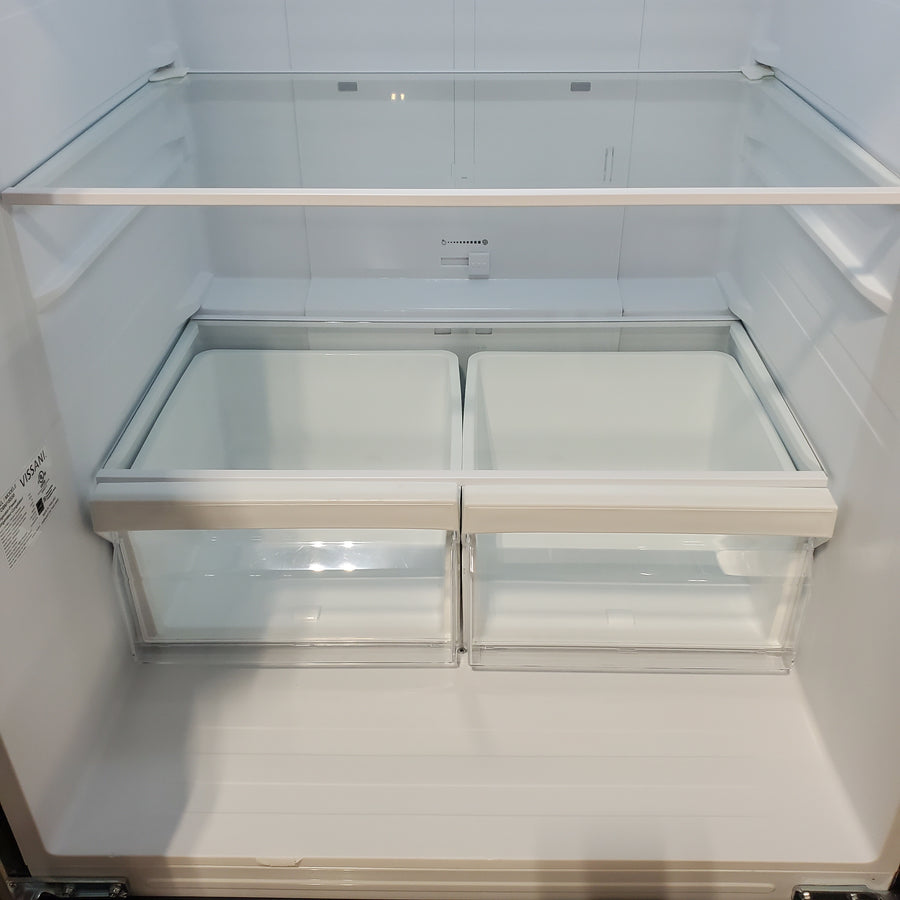 Vissani 30 in. 18.4 cu. ft. Standard-Depth French Door Bottom Freezer Refrigerator in Fingerprint Resistant Stainless Steel Look MDFDBM18SS6 - Scratch & Dent (Minor)