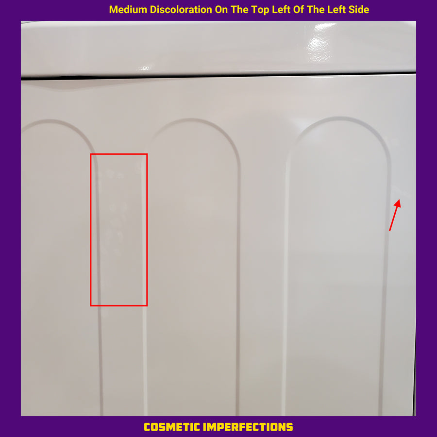 LG ENERGY STAR 7.3 cu. ft. Gas Dryer with Dial-A Cycle Knob and FlowSense Duct Clogging Indicator DLG6101W - Scratch & Dent (Major)
