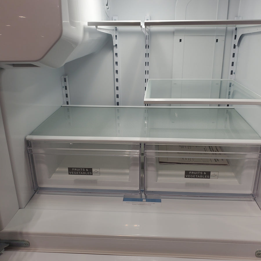 Whirlpool 25 cu. ft. French Door Refrigerator with Two-Tier Freezer Storage in White WRMF3636RW - Scratch & Dent (Minor)