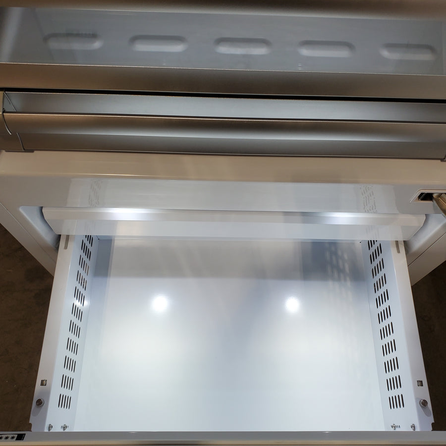 Bertazzoni Built-In Bottom Freezer Refrigerator with 19.6 Cu. Ft. Total Capacity, Touch-Controls, Lateral Airflow System, and Ice Maker REF36BMBIXRT - Scratch & Dent (Minor)
