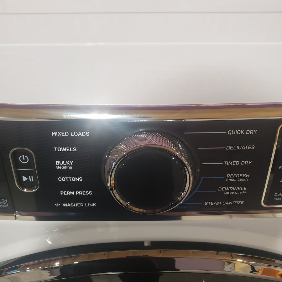 GE Profile™ 7.8 cu. ft. Capacity Smart Front Load Electric Dryer with Steam and Sanitize Cycle PFD87ESSVWW - Open Box
