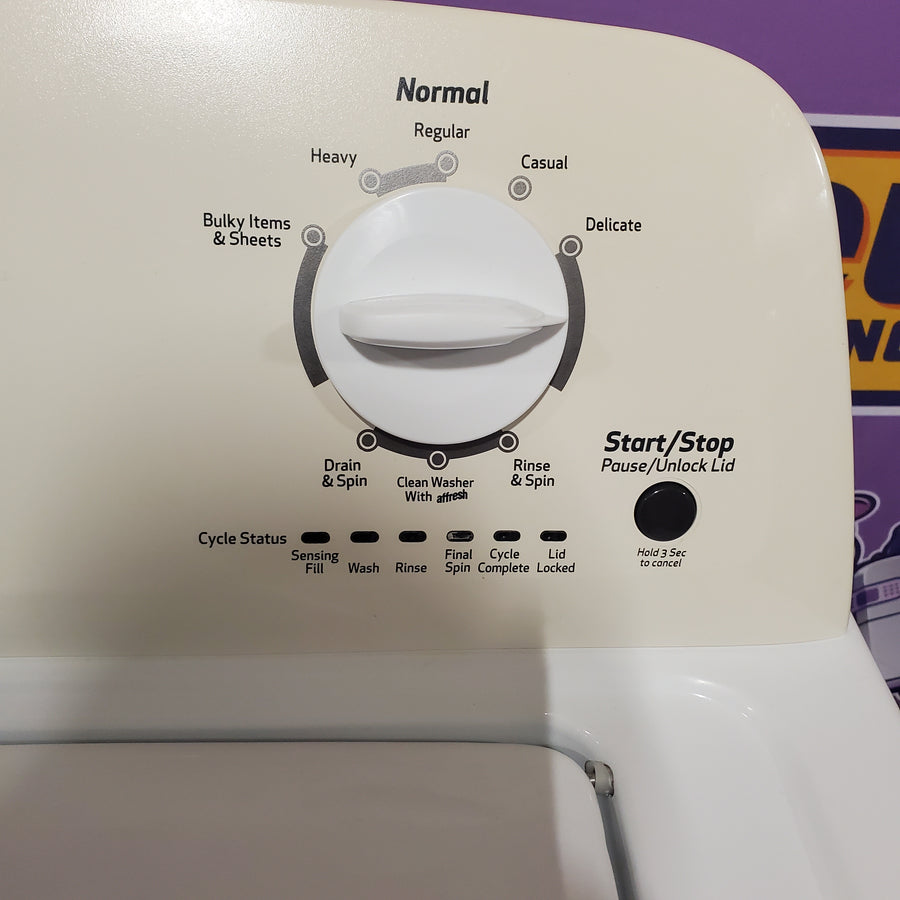 Roper White 3.5 Cu. Ft. Top Load High Efficiency Washer with Agitator RTW4516FW - Certified Refurbished