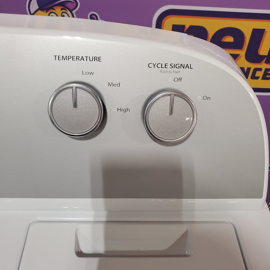 Whirlpool White Gas 7.0 Cu. Ft. Vented Dryer with Wrinkle Shield Option and AutoDry Drying System WGD4815EW - Scratch & Dent (Major)