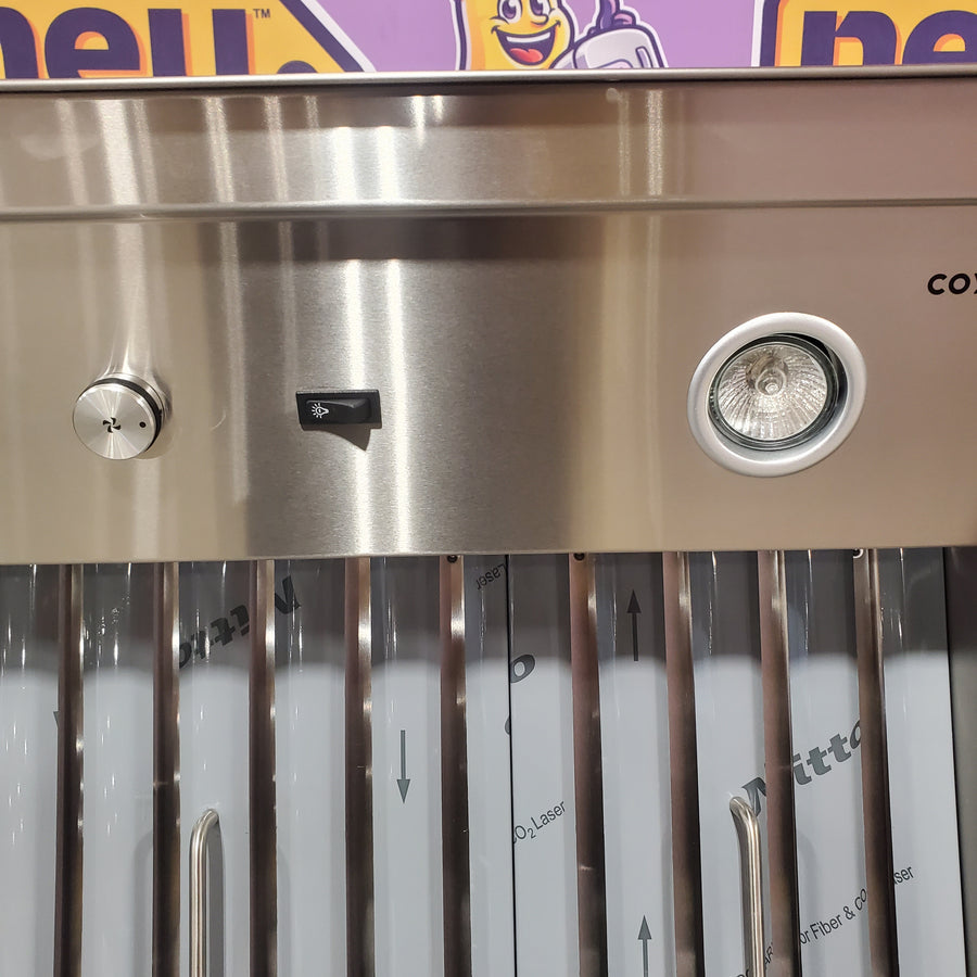 Coyote 36 Inch Stainless Steel Linear Ventilation Insert for Outdoor Grill with Baffle Filter, Removable Grease Filters C1LINER36 - Open Box