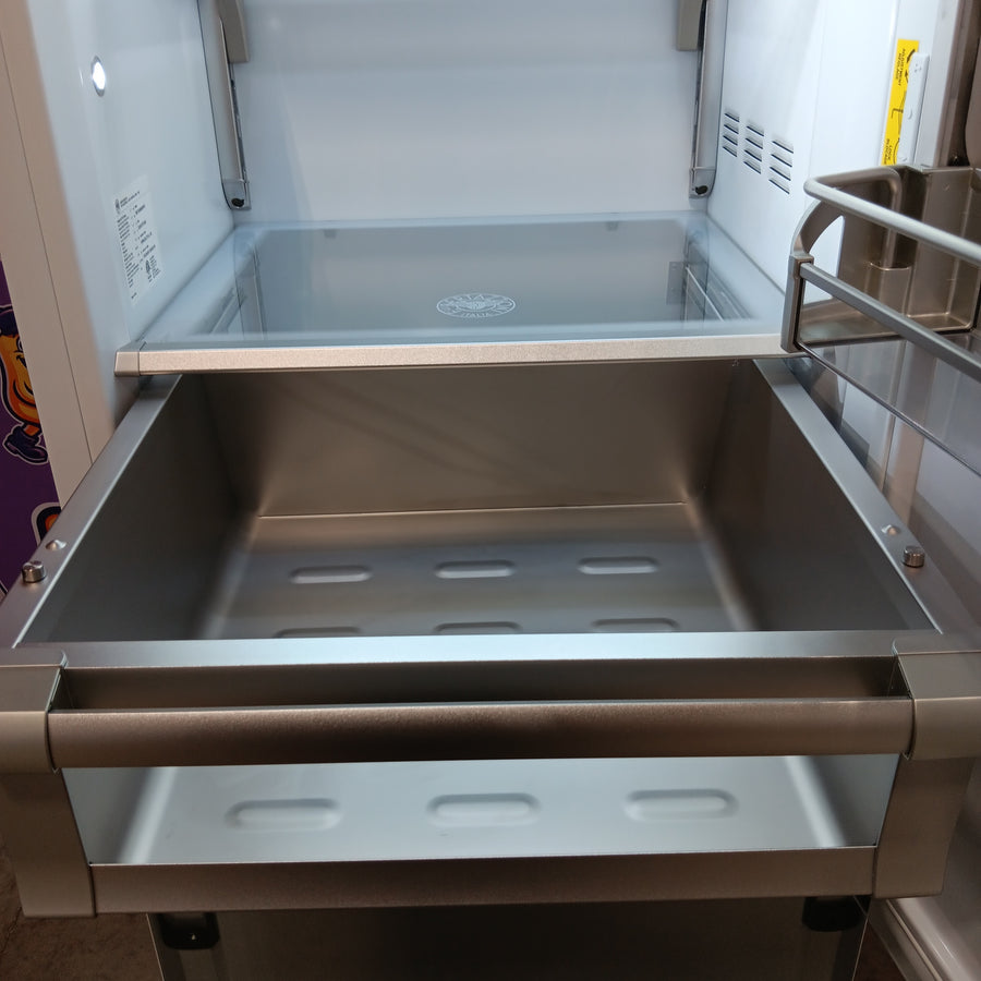 Bertazzoni 30 Inch Panel Ready Built-In Bottom Mount Refrigerator with 15.5 cu. ft. Capacity, Digital Touch-Controls, Lateral Airflow System, and Ice Maker REF30BMBIPRT - Scratch & Dent (Minor)