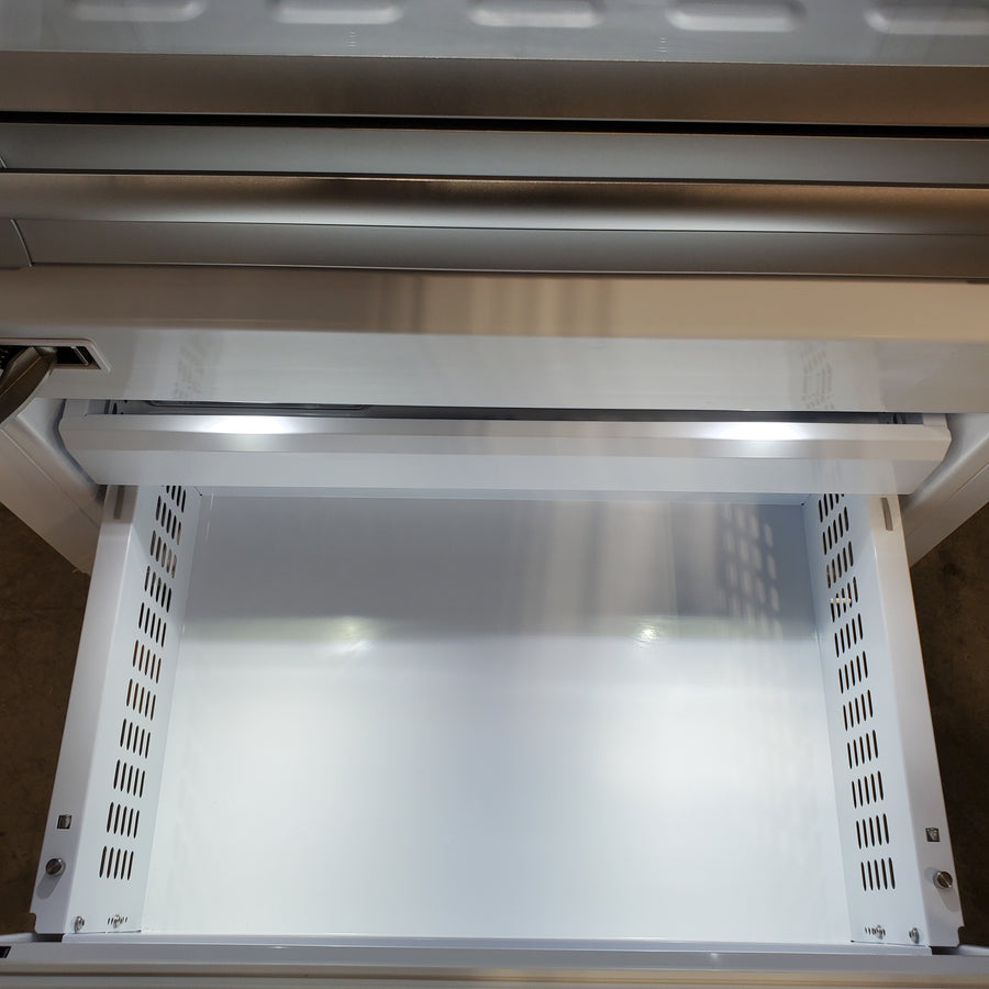 Bertazzoni Built-In Bottom Freezer Refrigerator with 19.6 Cu. Ft. Total Capacity, Touch-Controls, Lateral Airflow System, and Ice Maker REF36BMBIXLT - Scratch & Dent (Minor)
