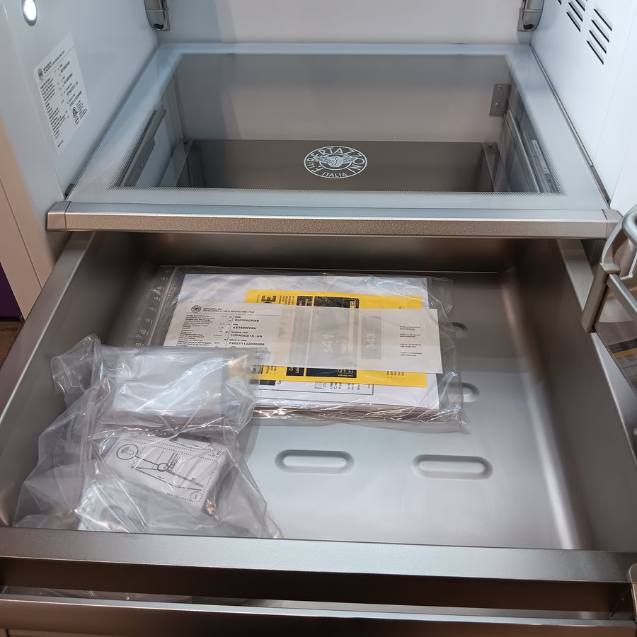 Bertazzoni 30 in. Wide 17.4 cu ft Built-in Refrigerator Column with interior TFT Touch & Scroll interface in Stainless Steel REF30RCPIXR - Open Box