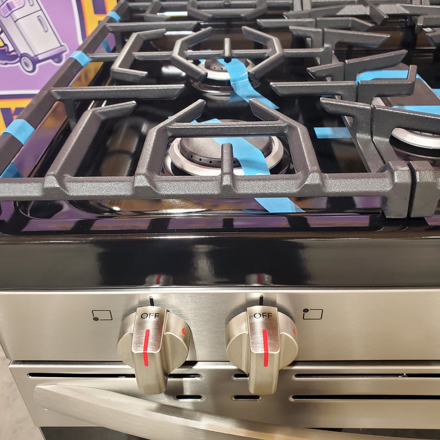 Frigidaire 30-in 5 burners 5.1-cu ft Freestanding Natural Gas Range in Fingerprint Resistant Stainless Steel FCRG306LAF - Open Box