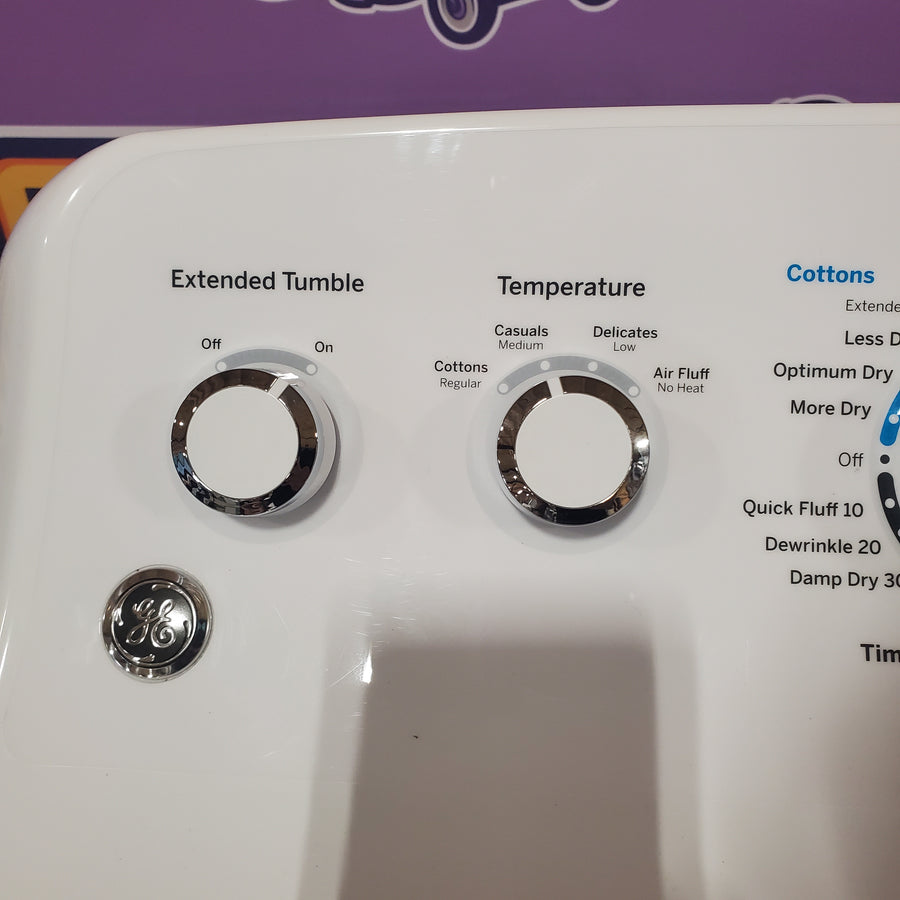 GE® 6.2 cu. ft. Capacity Aluminized Alloy Drum Electric Dryer GTX42EASJWW - Certified Refurbished