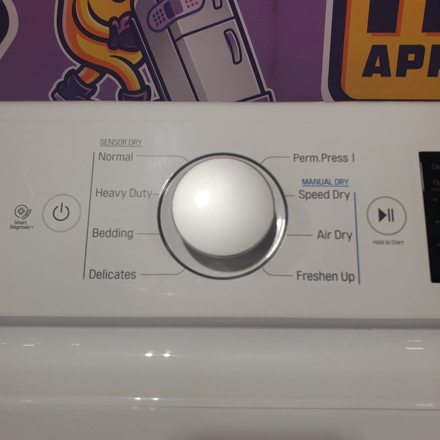 LG Electric White 7.3 Cu. Ft. Dryer with Sensor Dry DLE7100W - Certified Refurbished