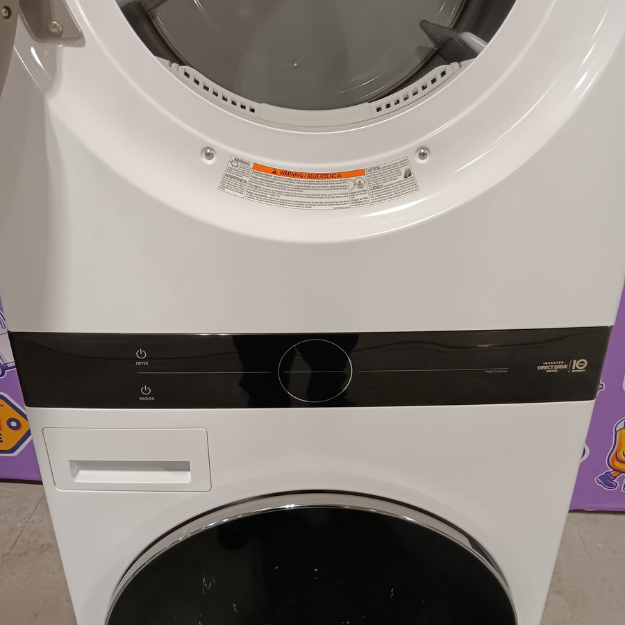 LG Front Load Wash Tower with Center Control 4.5 Cu. Ft. Washer and 7.4 Cu. Ft. Dryer 22321445 - WKE100HWA - Open Box