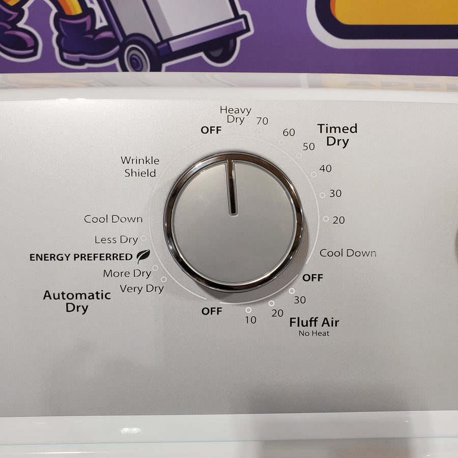 Whirlpool White Electric Extra Large 7.0 Cu. Ft. Dryer with Wrinkle Shield 22121516 - WED4815EW - Scratch & Dent (Minor)