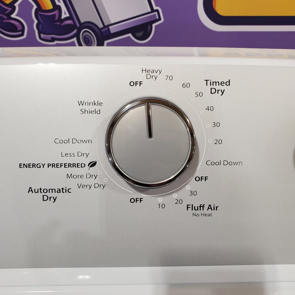 Whirlpool White Electric Extra Large 7.0 Cu. Ft. Dryer with Wrinkle Shield 22121516 - WED4815EW - Scratch & Dent (Minor)
