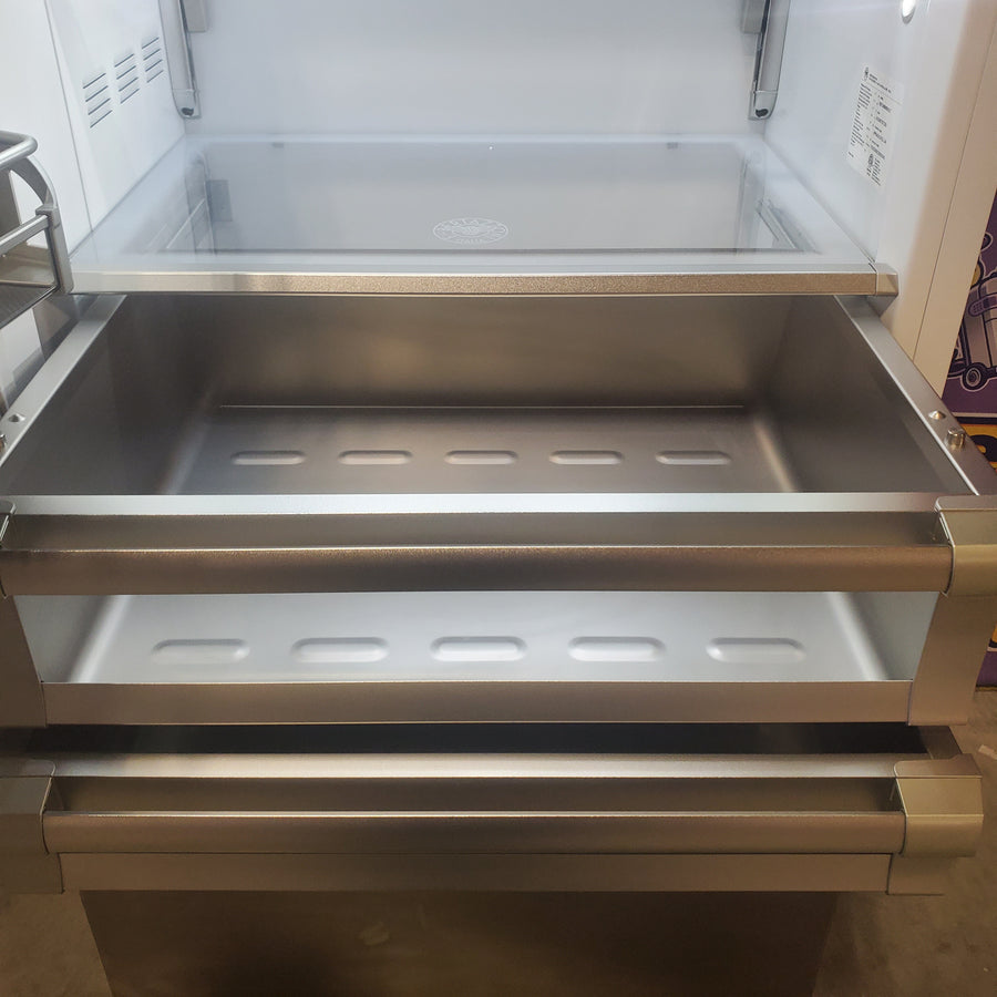 Bertazzoni Built-In Bottom Freezer Refrigerator with 19.6 Cu. Ft. Total Capacity, Touch-Controls, Lateral Airflow System, and Ice Maker REF36BMBIXLT - Scratch & Dent (Minor)
