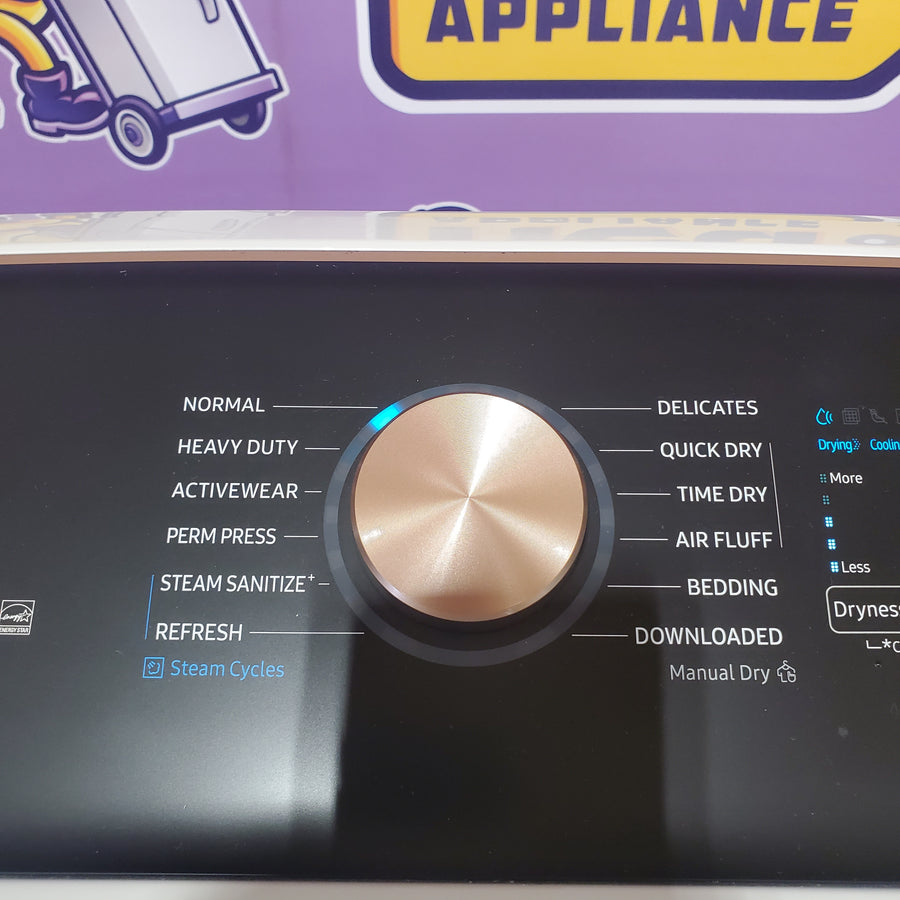 Samsung 7.4 cu. ft. Vented Smart Gas Dryer in Ivory with Steam Sanitize+ DVG55CG7500E - Certified Refurbished