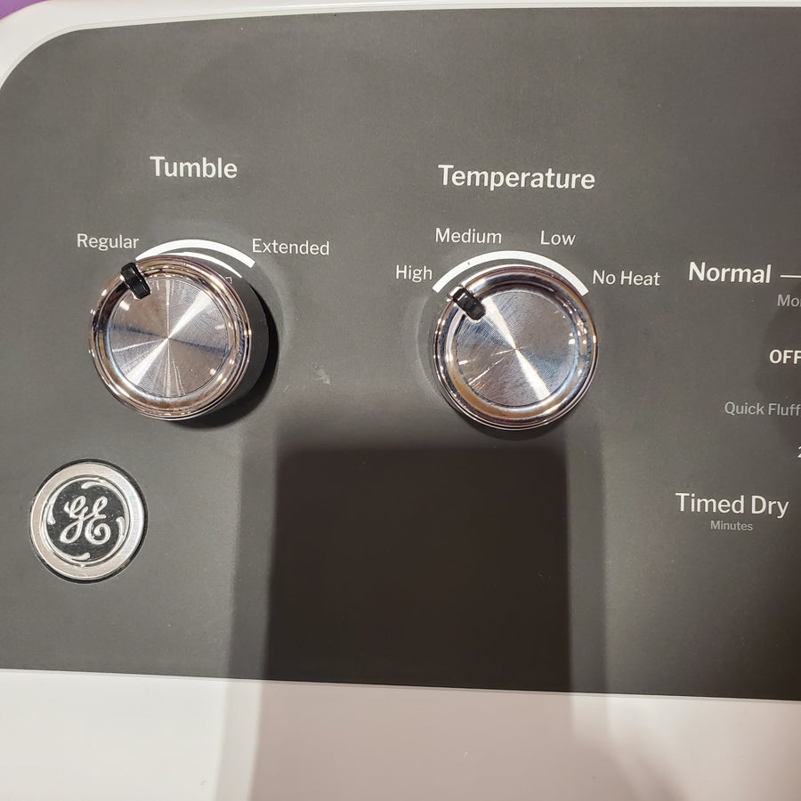GE 7.2 cu. ft. Capacity Electric Dryer with Up To 120 ft. Venting and Extended Tumble GTD48EASWWB - Scratch & Dent (Minor)