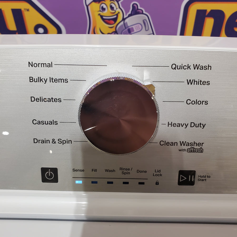 Maytag 4.5 cu. ft. Capacity Top Load Washer with Power™ Agitator and Deep Fill MVW4505MW - Open Box and Maytag 7.0 cu. ft. Capacity Top Load Electric Wrinkle Prevent Dryer 16288 - MED4500MW - Open Box