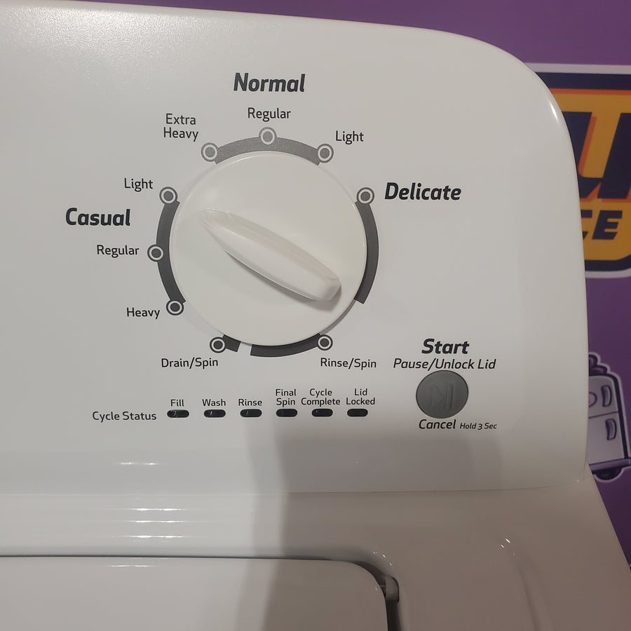 Roper 3.6 cu ft Agitator Top-Load Washer in White RTW4641BQ - Certified Refurbished and Amana 6.5 cu. ft. Electric Dryer with Automatic Cycles NED4600YQ - Certified Refurbished
