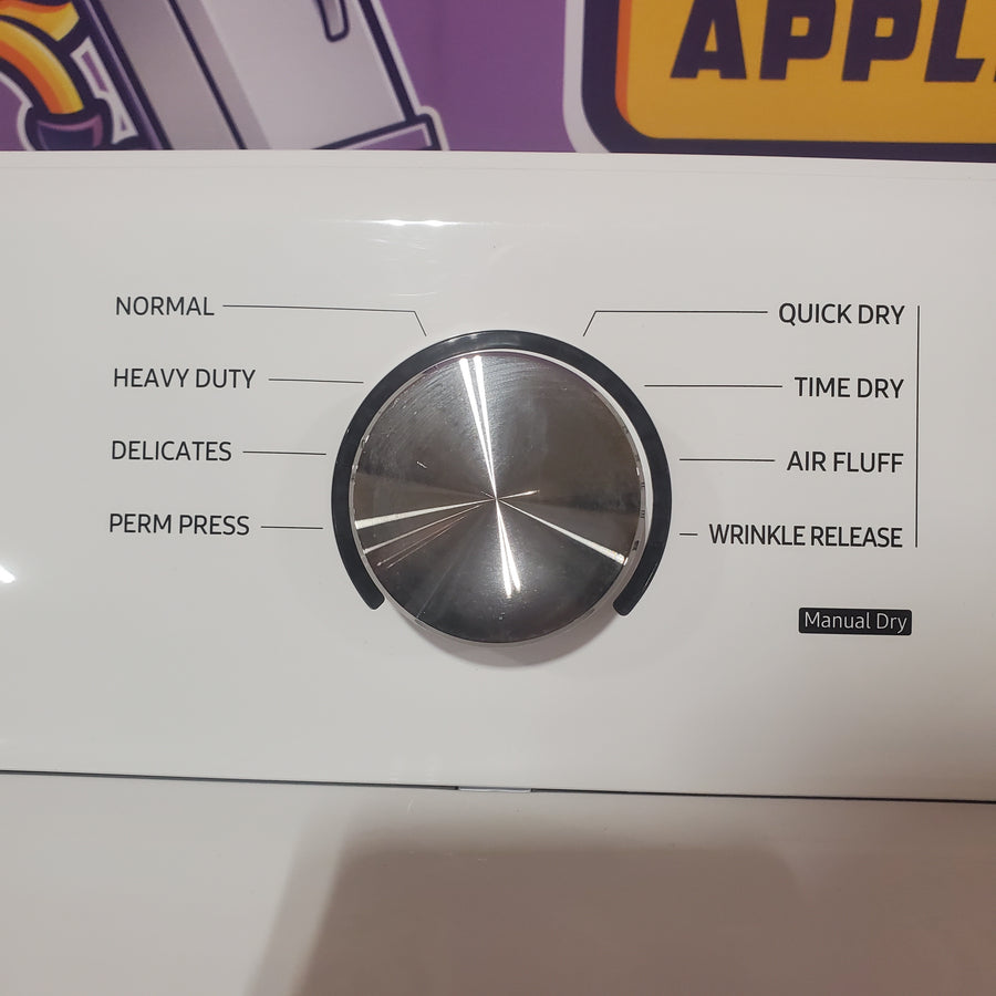 Samsung 4.5 cu. ft. Top Load Washer with Vibration Reduction Technology+ in White WA45T3200AW - Certified Refurbished and Samsung 7.2 cu. ft. Electric Dryer with Sensor Dry in White DVE45T3200W - Scratch & Dent (Minor)