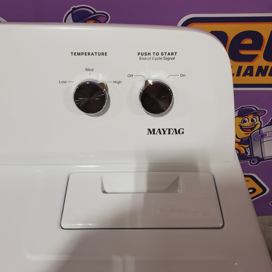 Maytag Top Load 3.8 cu. ft. Washer with Deep Fill and Quick Wash Cycle MVW4005SW - Scratch & Dent (Minor) and Maytag Top Load Electric Wrinkle Prevent 7.0 cu. ft. Dryer with Auto Dry MED4005SW - Scratch & Dent (Moderate)