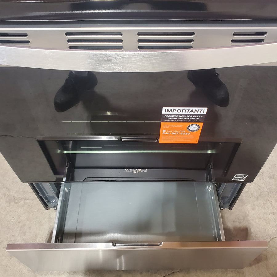 Whirlpool Stainless Steel Electric 30 Inch Range with No Preheat Mode WFES3030RS - Scratch & Dent (Minor)