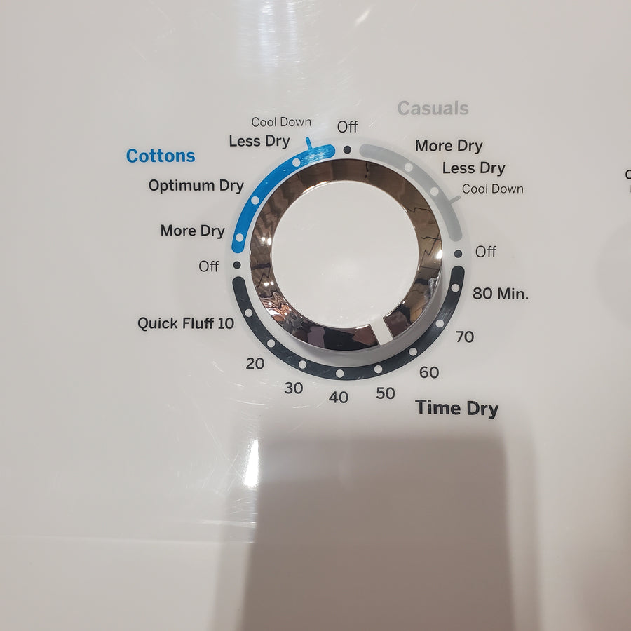 GE® 4.2 cu. ft. Capacity Washer with Stainless Steel Basket GTW335ASNWW - Certified Refurbished and GE 6.2 cu. ft. Capacity Electric Dryer with Up To 120 ft. Venting and Shallow Depth 16305 - GTD33EASKWW - Certified Refurbished