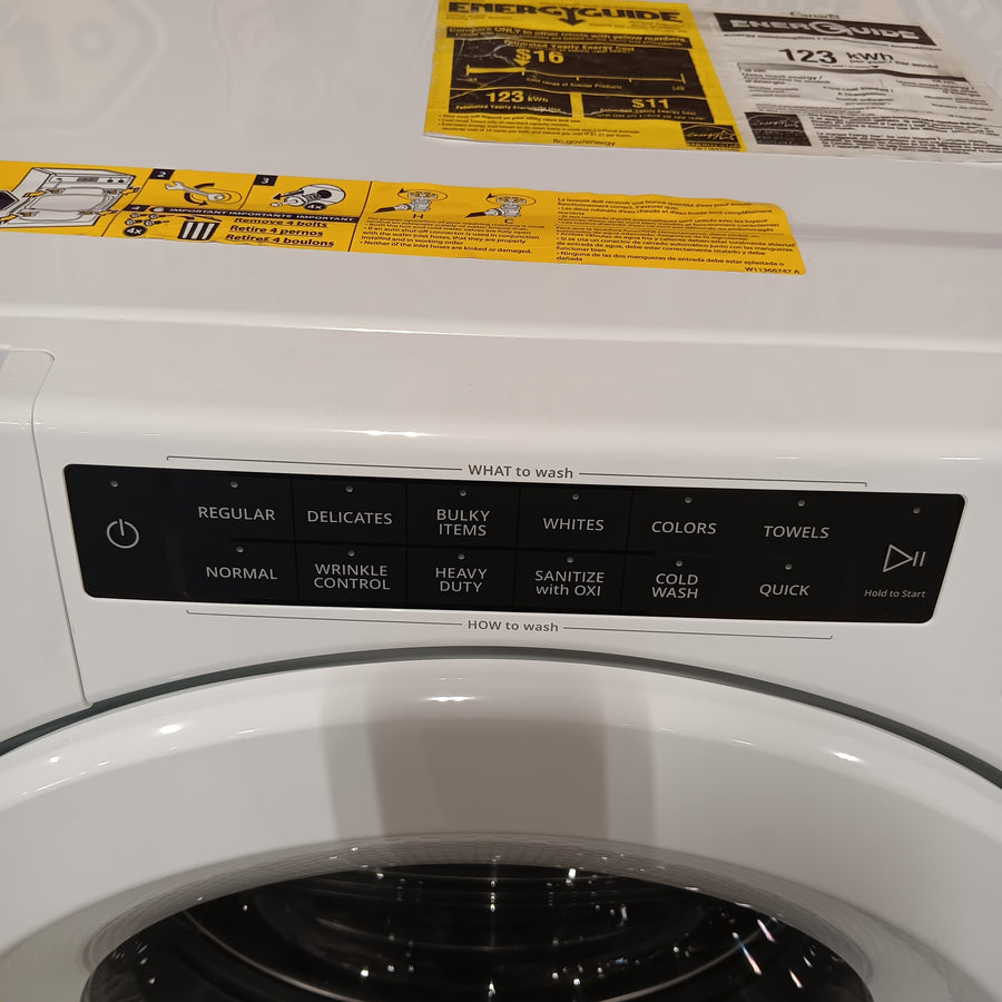 Whirlpool Closet Depth Front Load 4.3 Cu. Ft. Washer with Intuitive Controls WFW560CHW - Certified Refurbished and Whirlpool 7.4 cu. ft. ENERGY STAR Front Load Electric Dryer with Long Vent 16283 - WED560LHW - Certified Refurbished