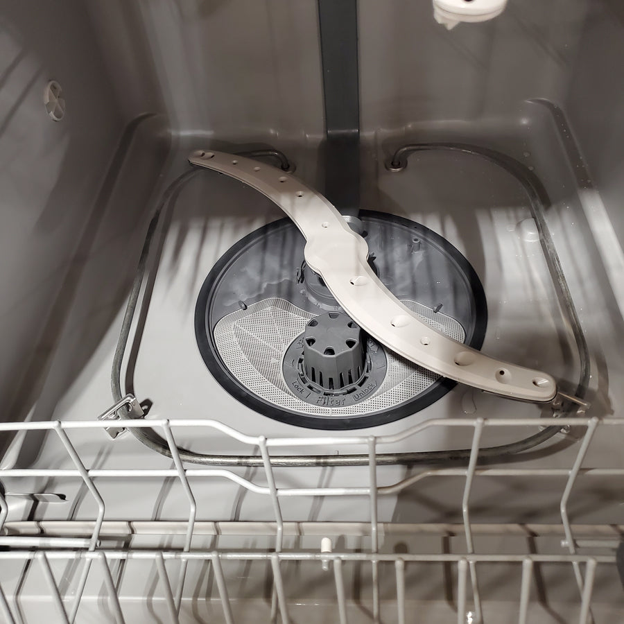 GE® ENERGY STAR® Dishwasher with Front Controls in White GDF460PGTWW - Scratch & Dent (Minor)